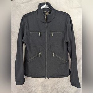 Wooly Bully Wear Medium Black Jacket Excellent Condition Four Zipper Pockets